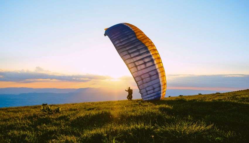 "Paragliding over Swiss Alps - Switzerland Europe adventure"